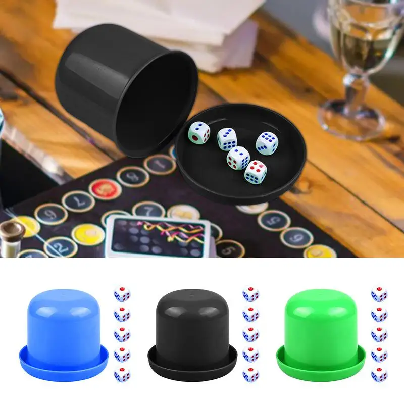 Dice Cup Set Dice Shaker Cup For Family Games Dice Stacking Cup Set Birthday Party Dice Play Set