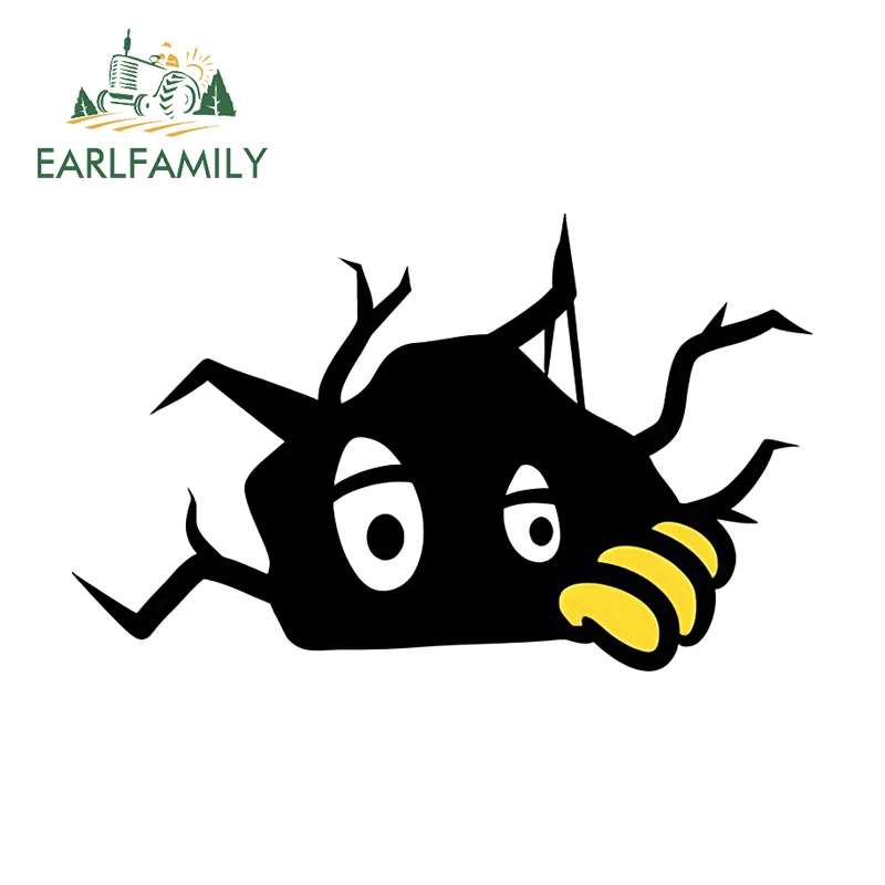 EARLFAMILY Monster Peeking Eyes Car Decal Bumper Window Amusing Personality Decals Practical Waterproof Motorcycle Car Decor