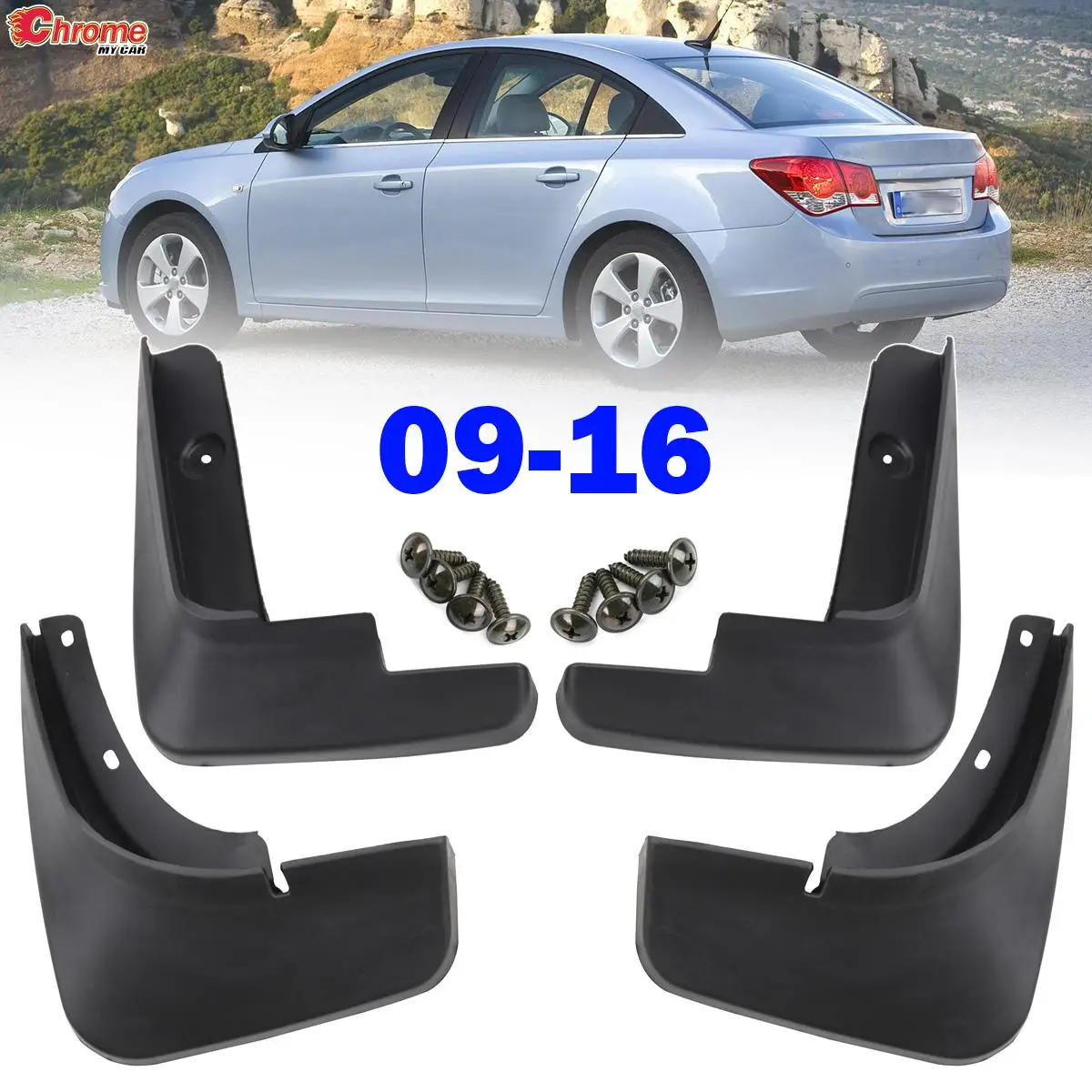 

Mud Flaps Mudguards For Chevrolet Cruze Sedan Hatchback Mudflaps Splash Guards Fender 2009 2010 2011 2012 2013 2014 2015 2016