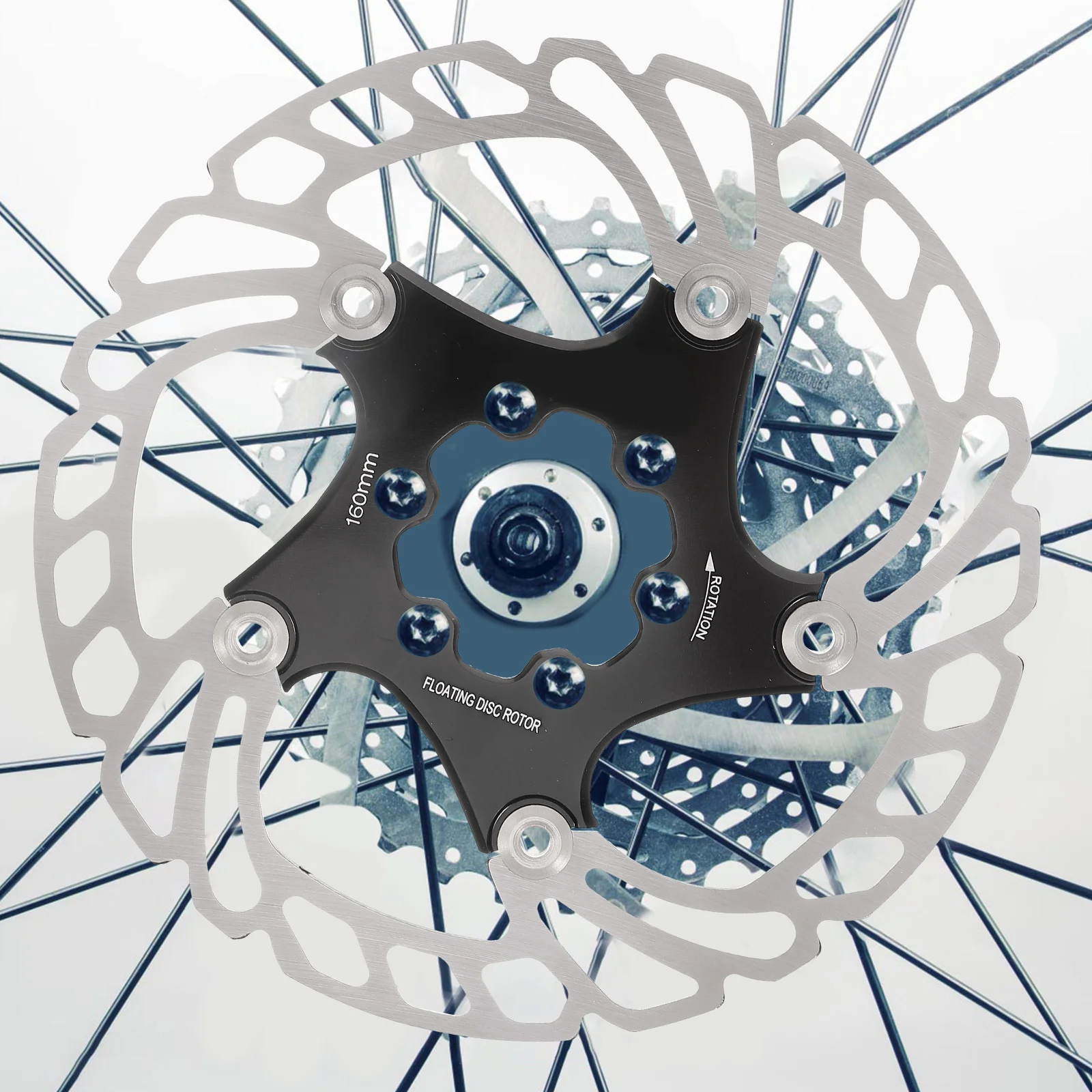 

1Set Bike Disc Brake Stainless Steel Aluminum Alloy Replacement Disc Brake Parts for Electric Scooter Bicycle Mountain Bike