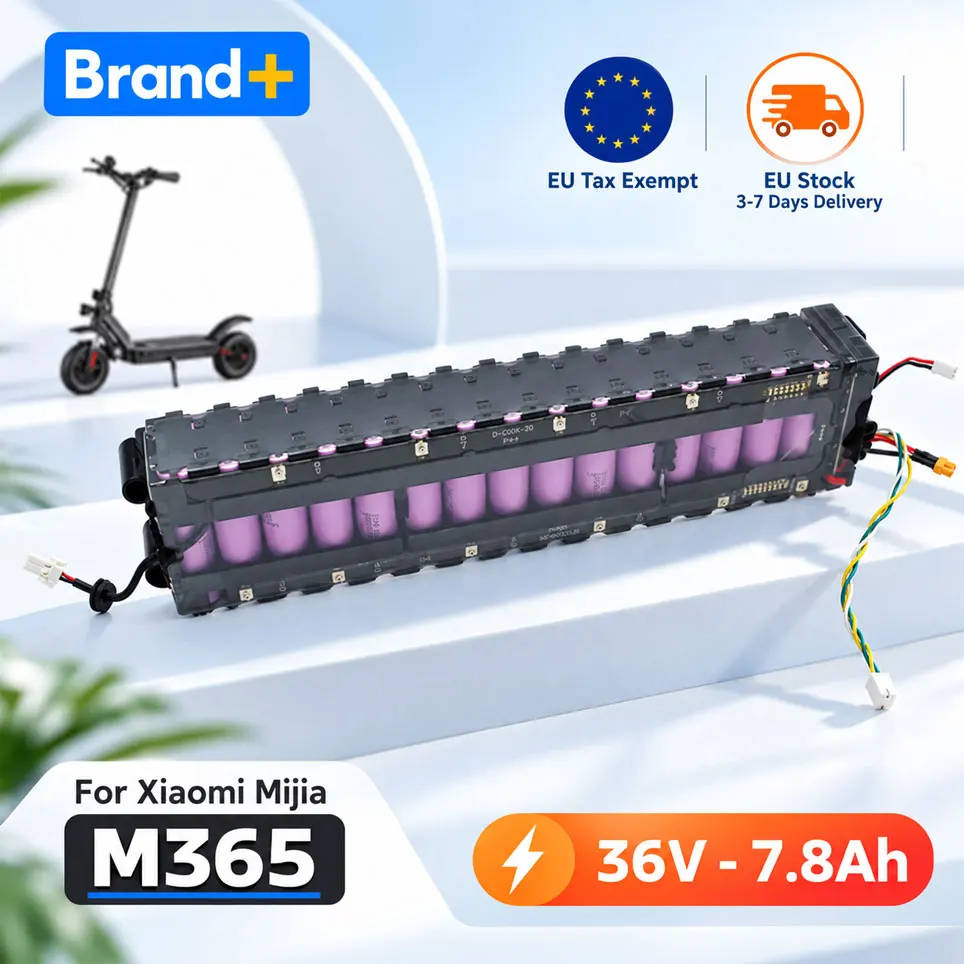Batteria agli ioni di litio da 36 V e 7800 mAh per monopattino elettrico MiJia M365, impermeabile, con comunicazione Bluetooth, disponibile in magazzino in Polonia.