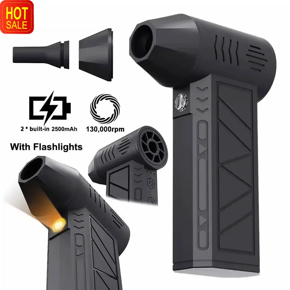 

130000 RPM Handheld Brushless Motor 3rd Gear Violent Blower Mini Turbo Jet Fan Wind Speed 52m/s industrial Duct Fans