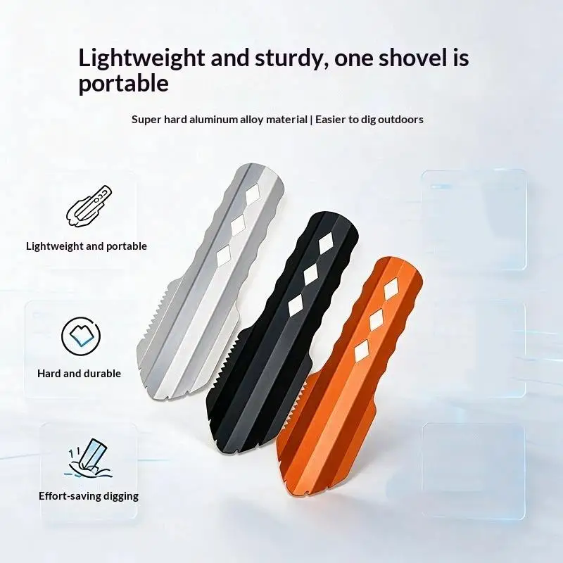 Ultralight Backpacking Trowel Shovel Small Potty Multitool Handle Design Essential Survival for Hiking Camping and Survival