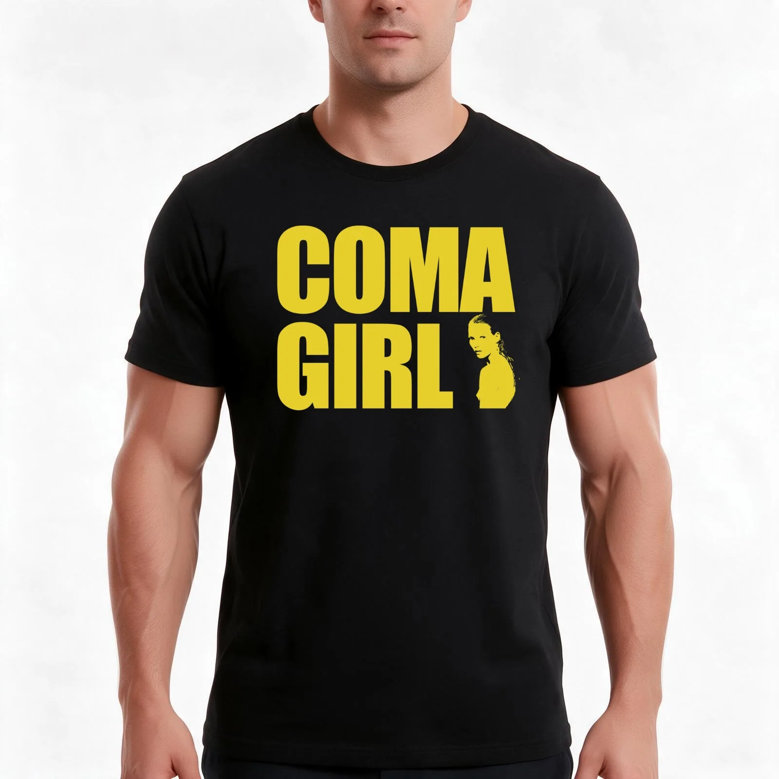 Coma Girl T-Shirt Summer Casual Cotton Tee Oversized Streetwear Tops Vintage Graphic Print Loose Fit Short Sleeve