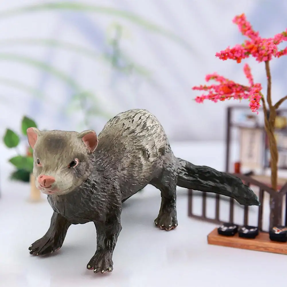 레오파드 고양이 팬더 오리너구리 흰 족제비, 에제르니아 데프레사 모델, 어린이용 미니어처 피규어, 현실적인 피규어 장난감 세트