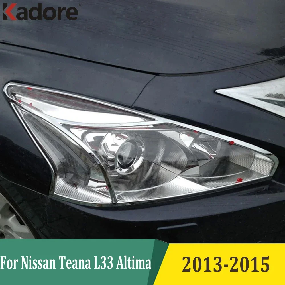 

Для Nissan Teana L33 Altima 2013 2014 2015, хромированная крышка передней фары, накладка на фару, внешние аксессуары автомобиля