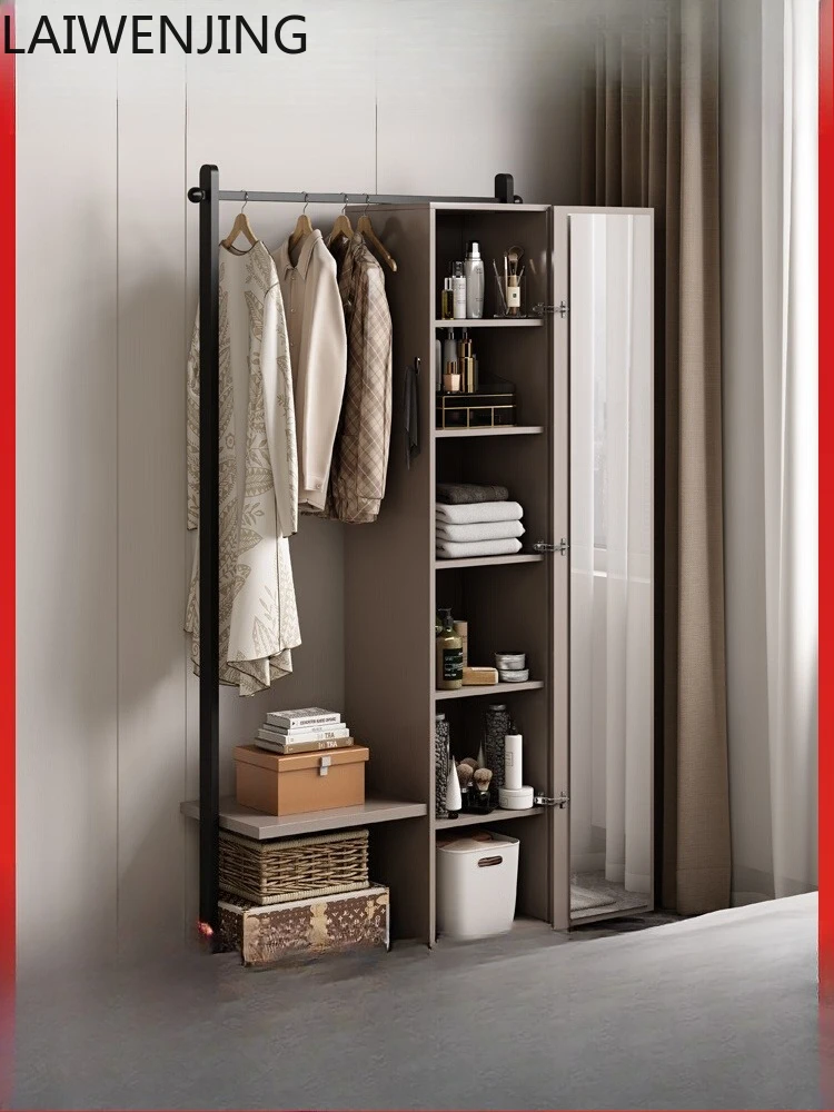 

MJY Italian chest hanger integrated master bedroom wall coat rack with full-length mirror