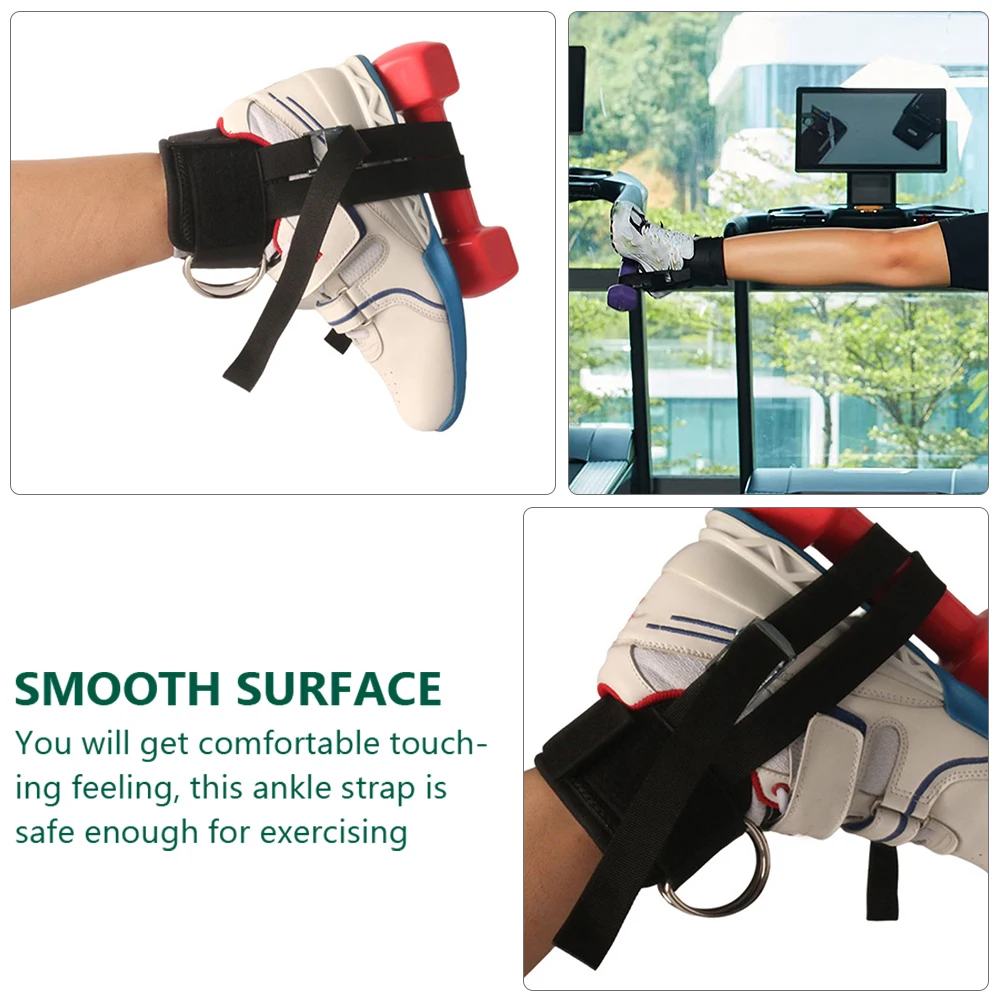 

2 Pcs Dumbbell Ankle Strap Adjustable Fitness Straps Workout Cable Attachment Equipment Accessories Cuff for Working Women