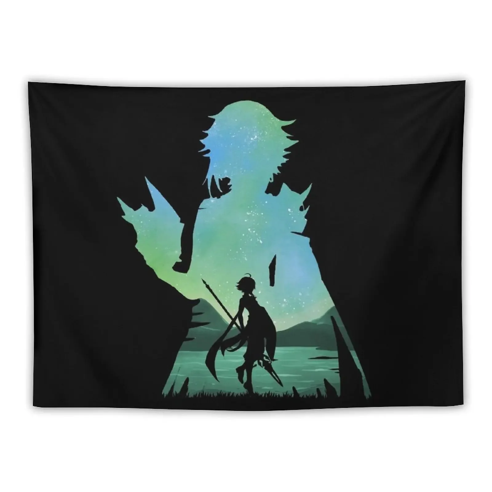 

Xiao Genshin Impact - Illusion *Black* Tapestry Decorations For Your Bedroom House Decor Bed Room Decoration Tapestry