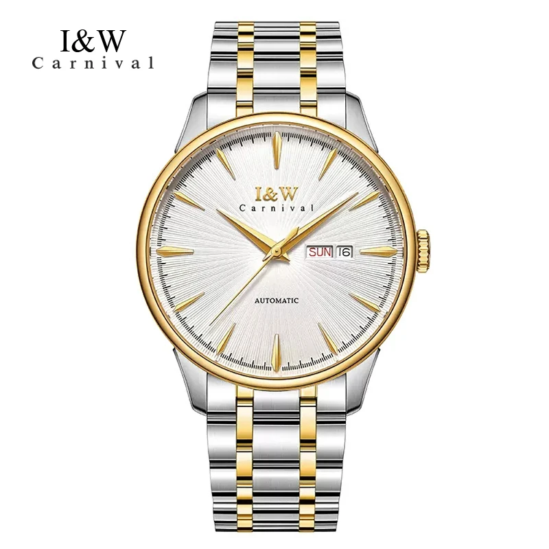 

Carnival Brand High-end IW Series Luxury MIYOTA Mechanical Watch for Men Stainless Steel Waterproof Fashion Mens Watches