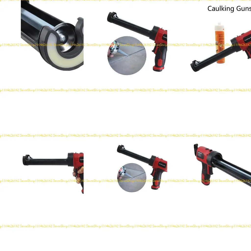 

Q2Q4 Caulking Guns Battery Electric Caulk Guns with LED Light 4 Adjustable Speed 10oz/300ml Cordless Caulking Guns for Filling