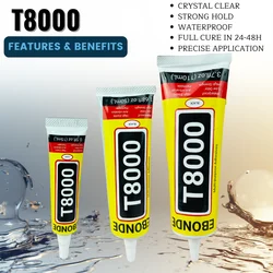 T8000 Contact Phone Repair Adhesive T-8000 Frame Battery Cover Glass Repair Glue 15ML 50ML 110ML
