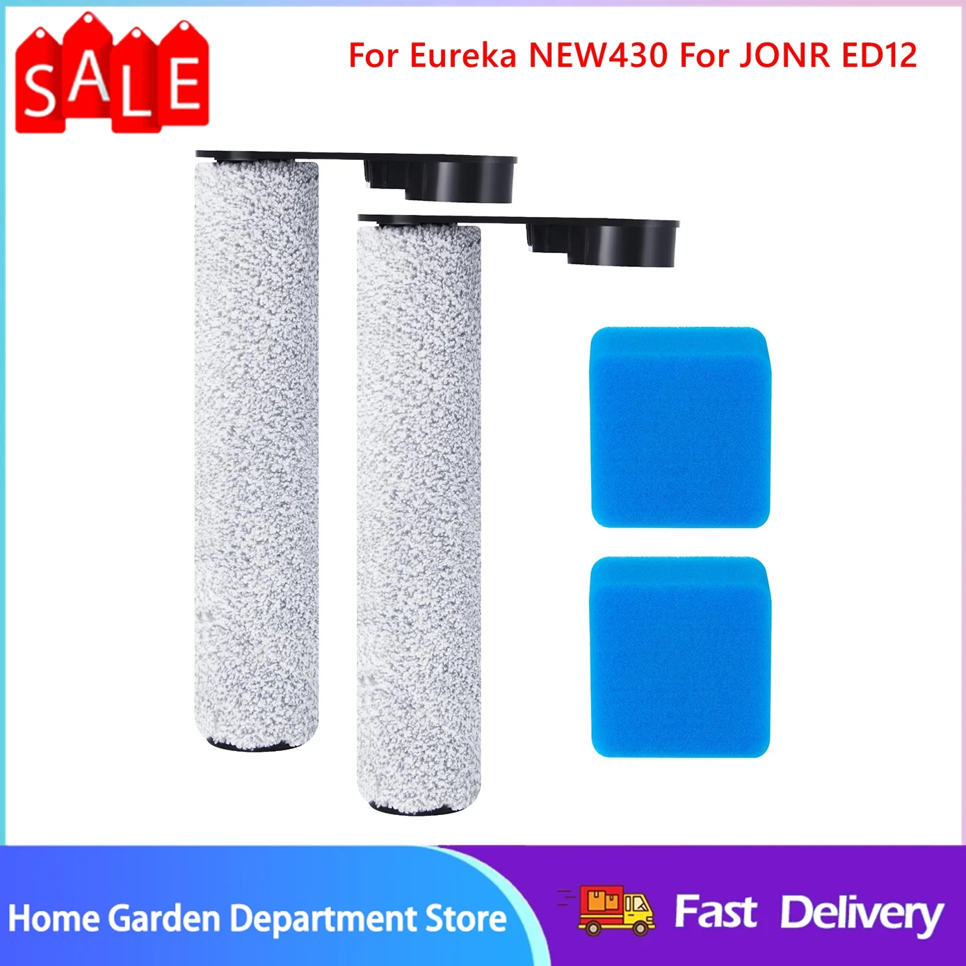 

1Set Sponge Brush Roller Kits Replacement For Eureka NEW430 For JONR ED12 Brush Roll Sponge Accessories