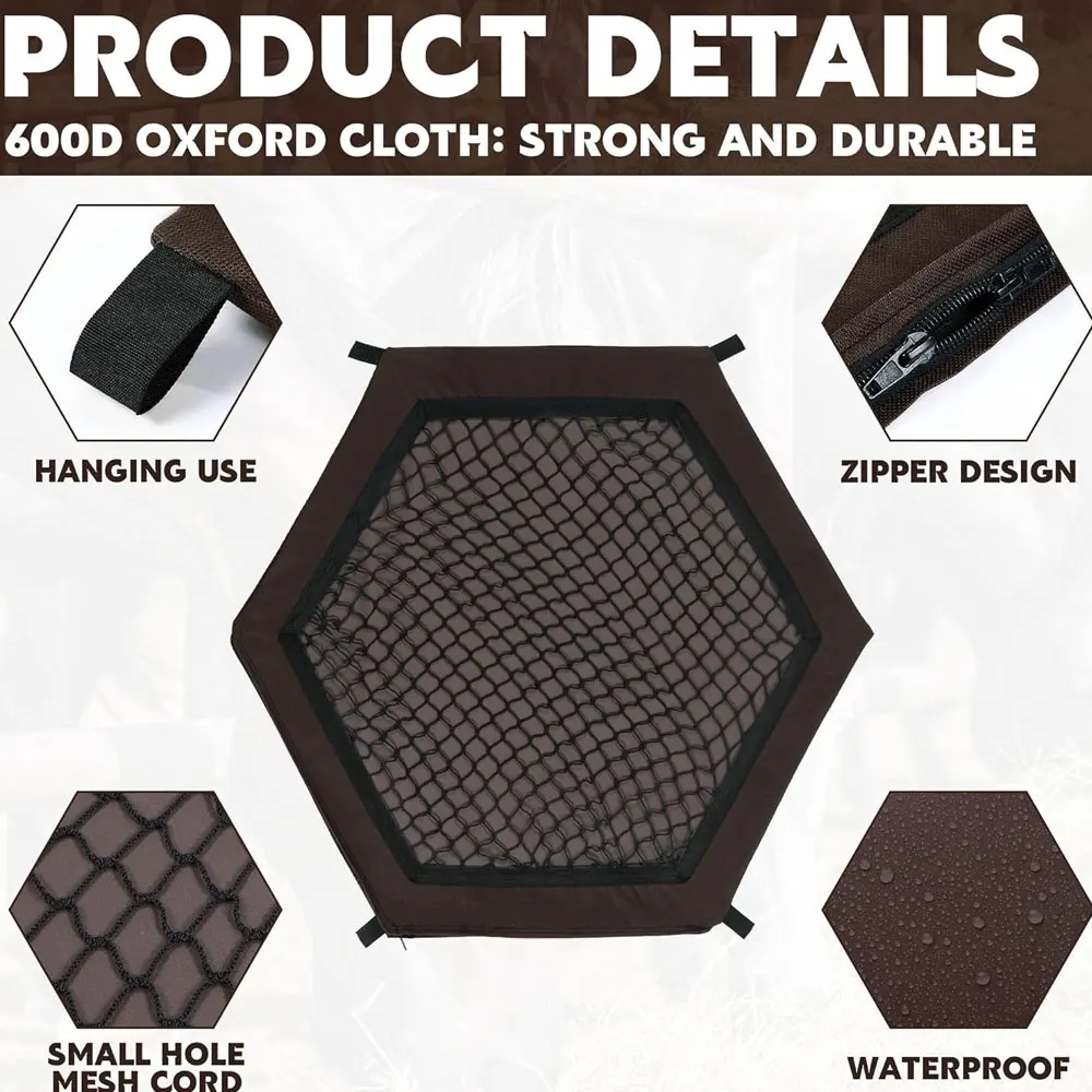 حقيبة شبكية للتغذية البطيئة متعددة الألوان، وحدة تغذية الحصان بأربعة جوانب مع شريطين للتعليق #2