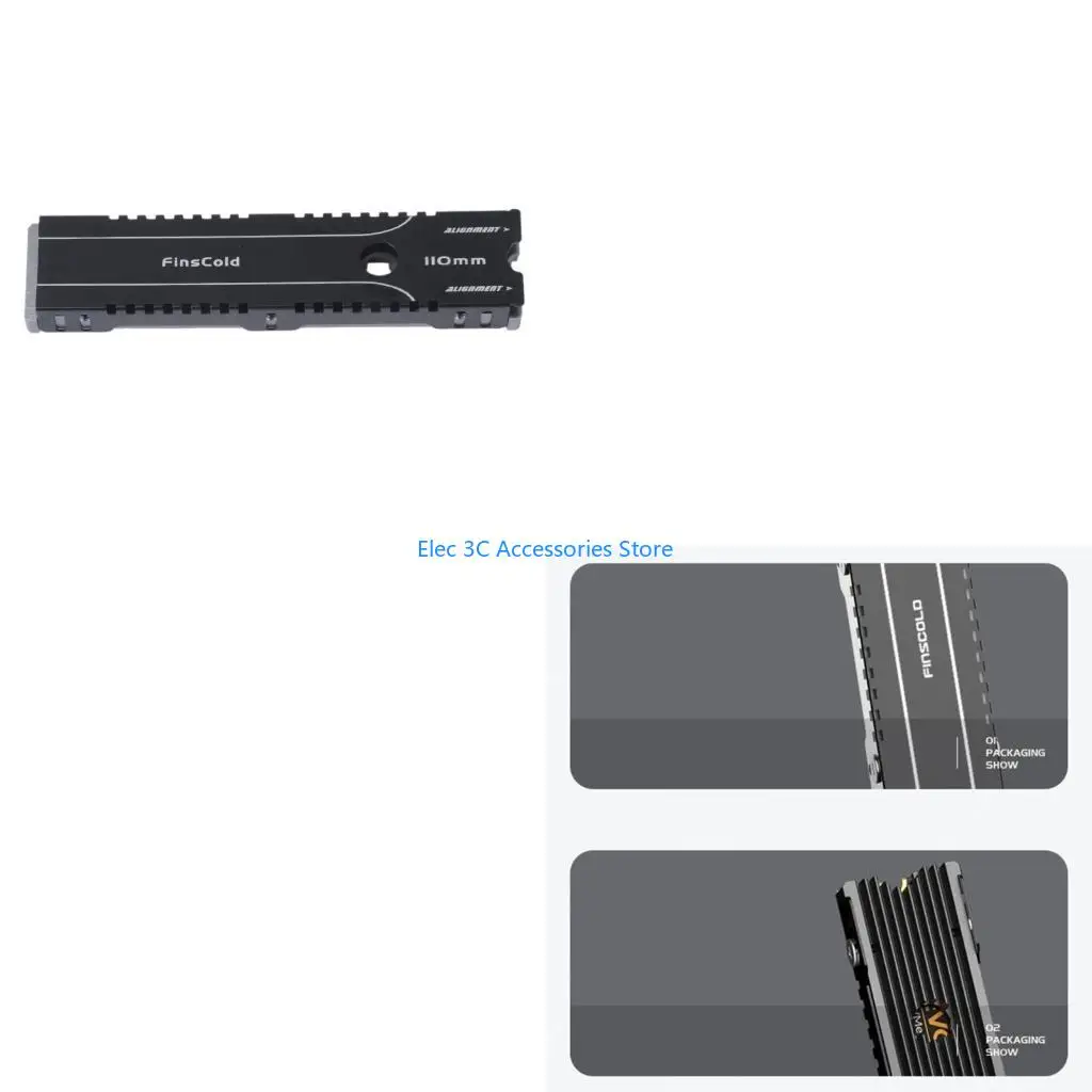 

Y51A для SSD M.2 NVMe Радиатор поддерживает твердотельный жесткий диск M.2 NVMe SSD 22110 NGFF Настольный выделенный вентилятор