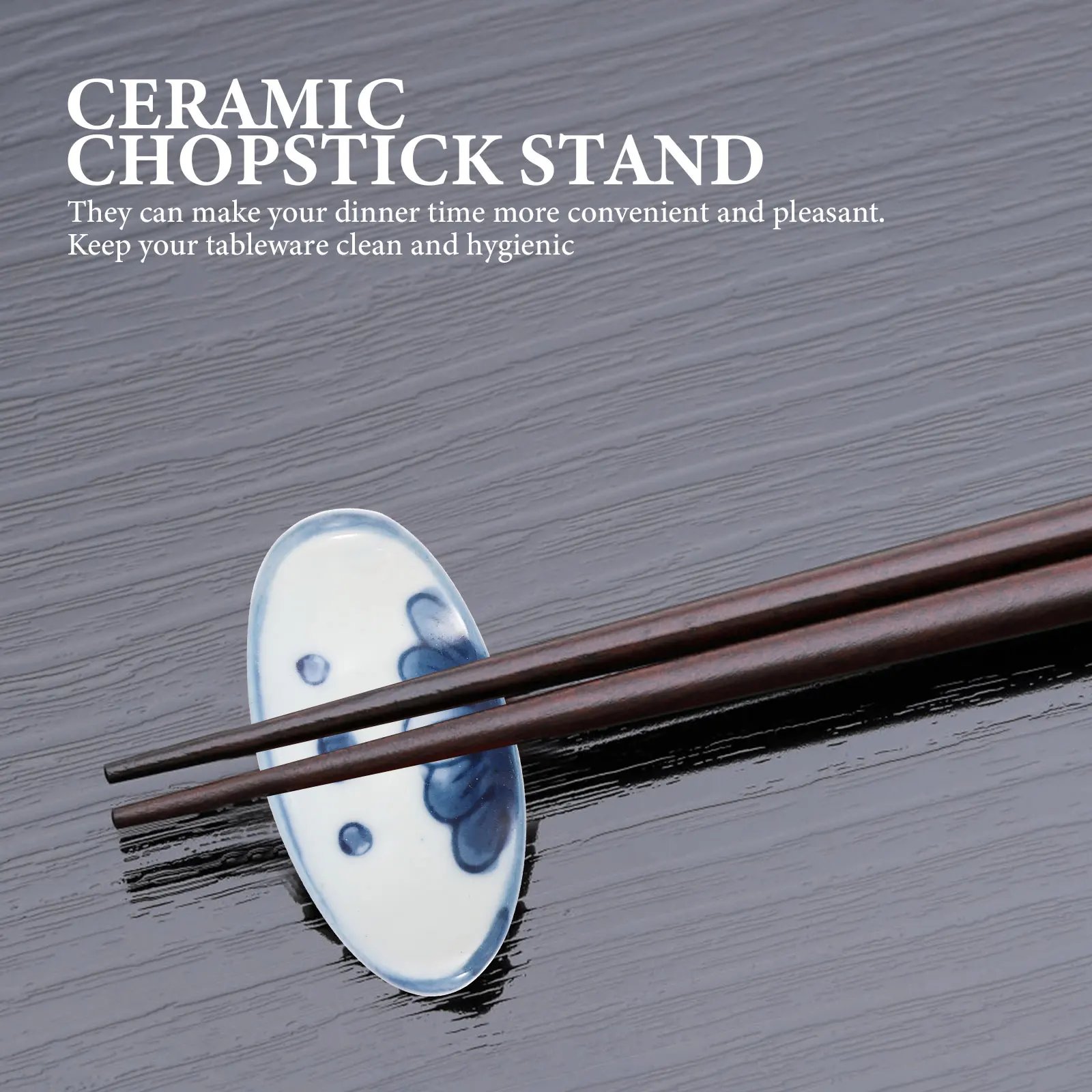 

3Pcs Ceramic Chopstick Rest Japanese Style Holder Stand for Dining Table Decoration Cute Cutlery Organizer Spoon Storage Rack