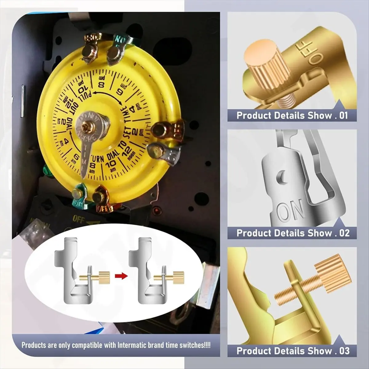 Top Sale Time Switch Replacement Trippers Kit/Pool on Off Clips for 156T1978A for T100 Series