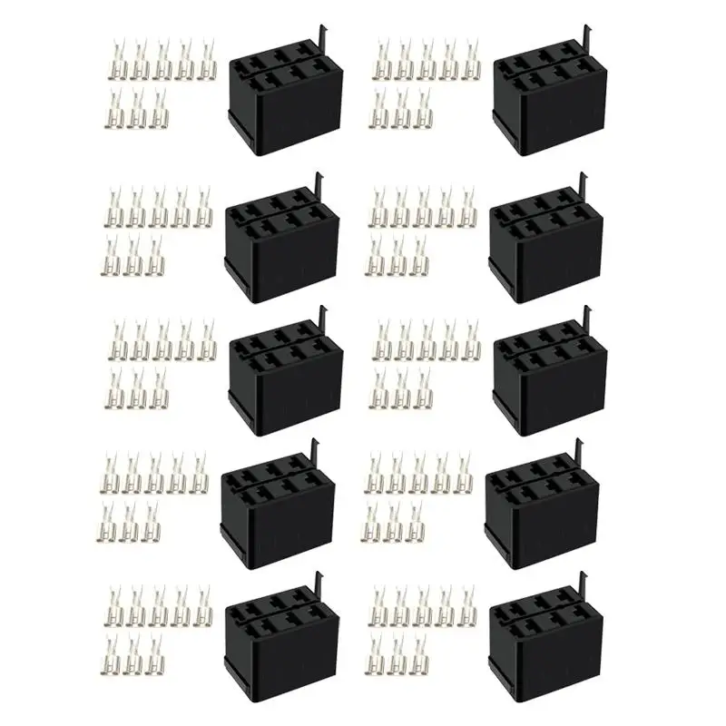 10 Sets Carling ARB Rocker Switch Wire Spade Terminal Connector Plug Socket Fit For Car Boat SUV New