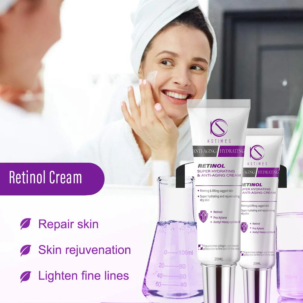 

Natural Anti Aging Retinol Cream Moisturizer for Smoothing Fine Lines Skin Brightening With Retinol Hyaluronic Acid Ceramides