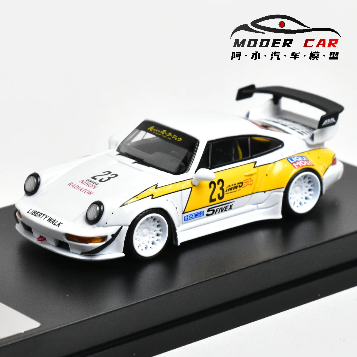 Xf wuダイキャストモデルカー、1:64 rwb 964