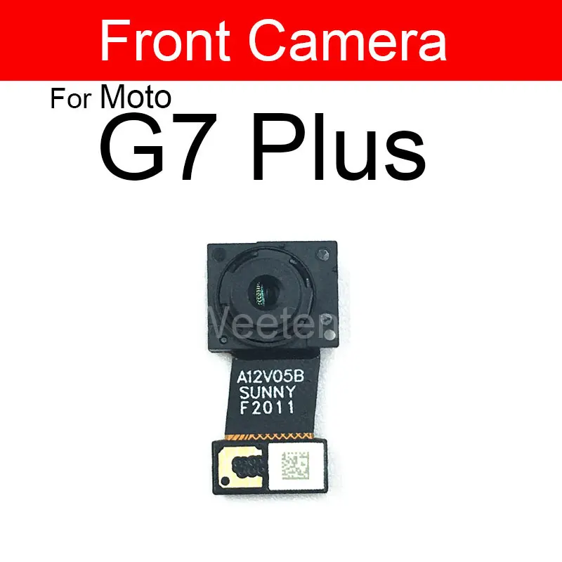 Front Facing & Rear Main Camera For Motorola Moto G7 G8 G9 Plus G7 Play G7 Power G8 Power Lite Small Back Camera Module Parts