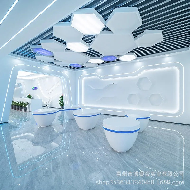 FRP special-shaped front desk ceiling modeling column decoration FRP special-shaped column Airport lobby indoor hotel