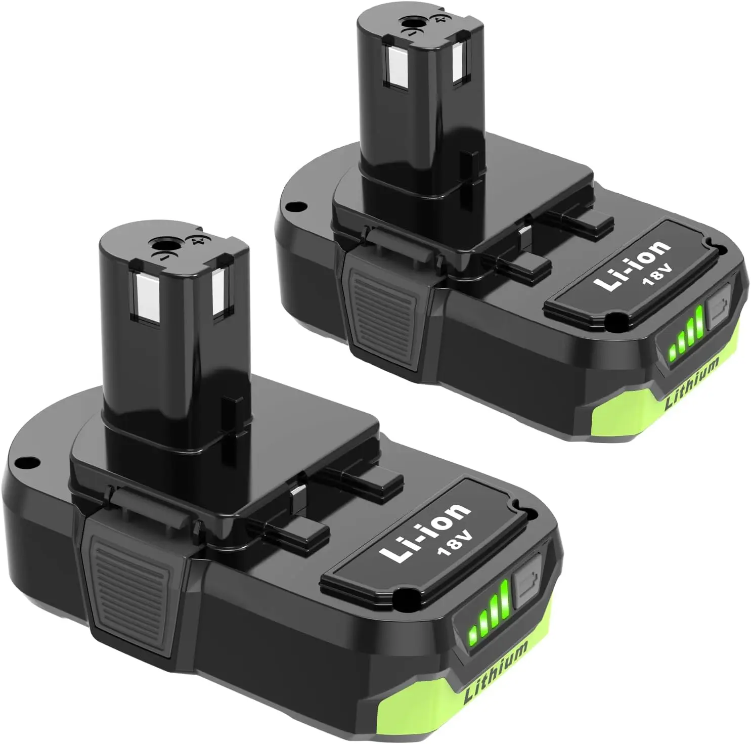 

2 Packs 3.0 Replacement Lithium Battery for 18V Power Tools, Compatible with ONE+ System