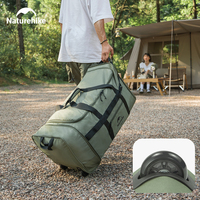 Naturehike Camping Storage Bag 88L Large Capacity Portable Foldable Outdoor Travel Rolling Duffel Bag With Wheel Luggage Bags