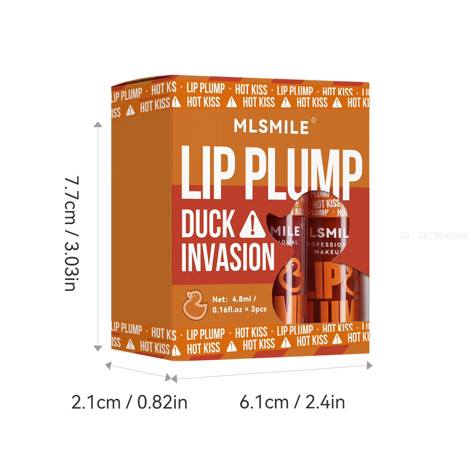 3Pcs Duck Lip Gloss Crystal Jelly Lip Oil Mirror Pearlescent Moisturizing Lip Balm Non Sticky Sexy Plumping Transparent Lipstick