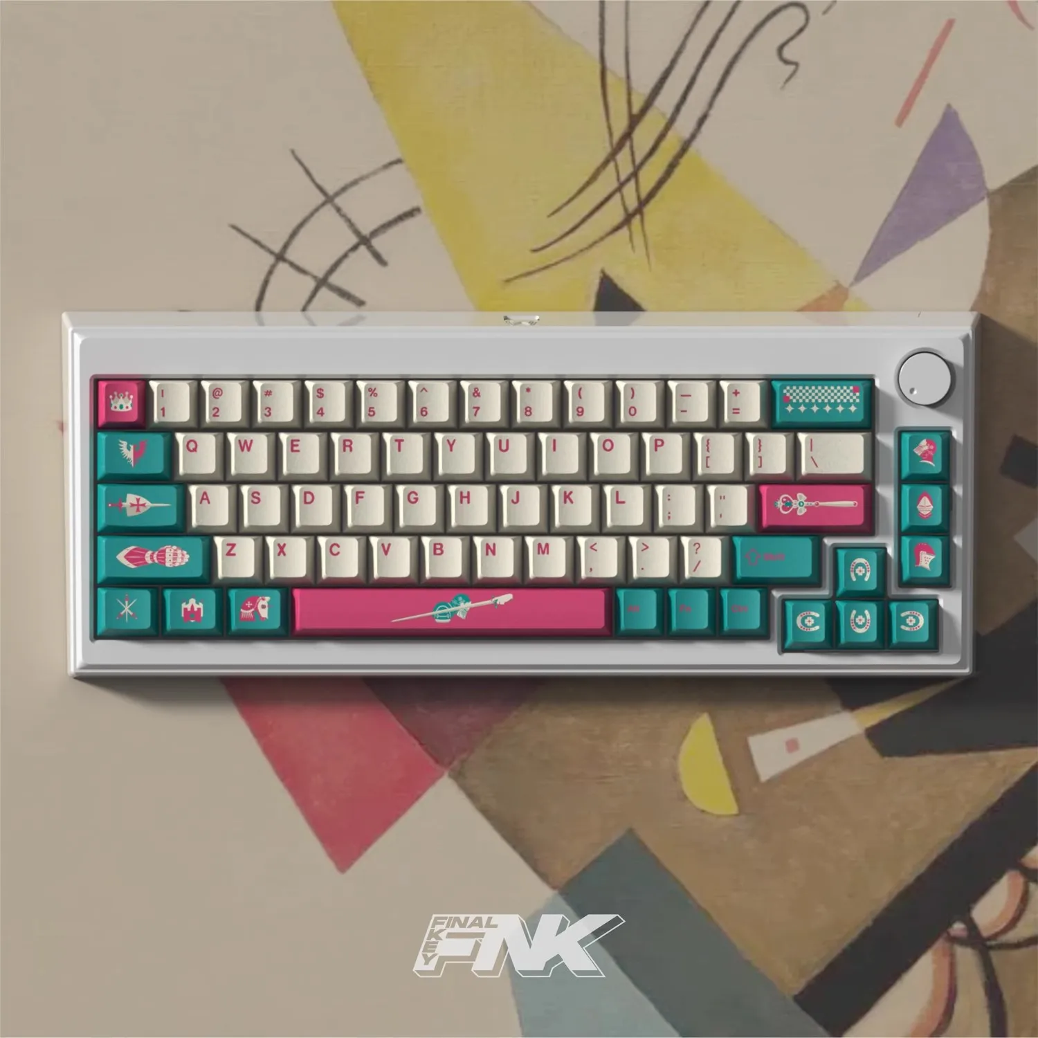 

GMK Princess Knight Keycaps PBT Dye Subbed English Key Caps Cherry Profile Keycap With 2.25U 2.75U 3U 7U Spacebar ISO Enter