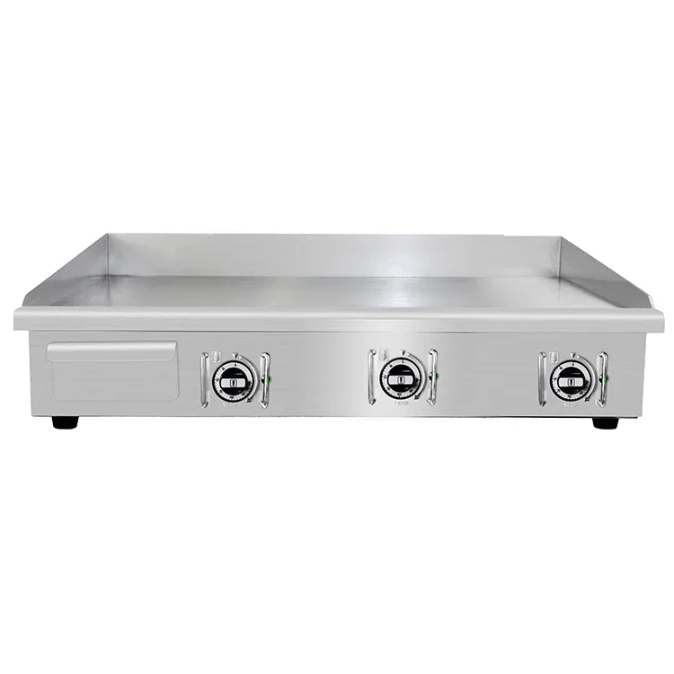 DPL-900 Full Plate Large 9kW Table Top Heavy Duty Industrial Commercial Electric Griddle for Restaurant