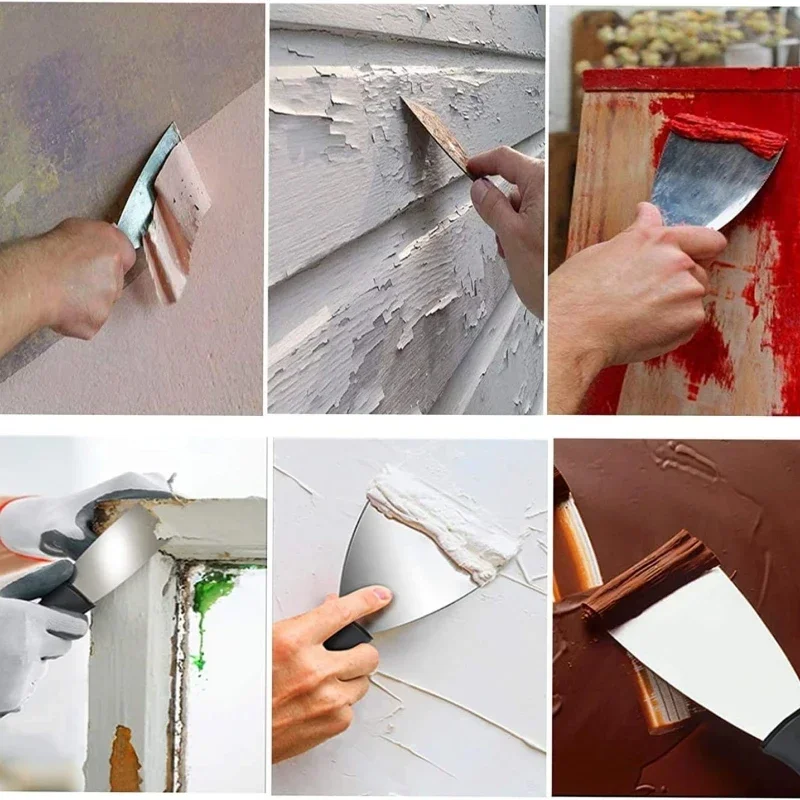 1/2/3/4/5 بوصة مجموعة سكينة معجون مكشطة مجرفة ملء ملعقة الطلاء Spackle البناء أدوات التنظيف الصناعية المنزلية