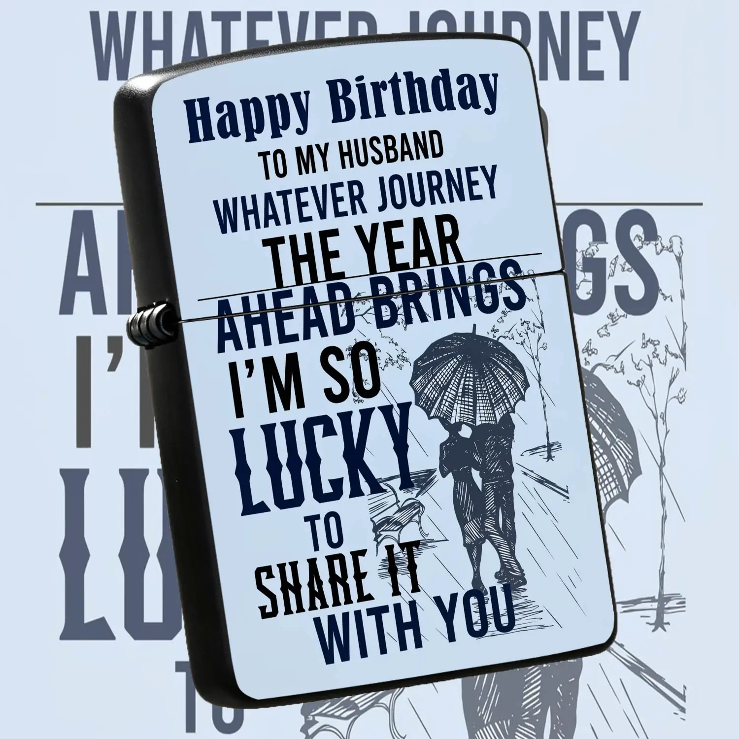 Birthday Lighter For Husband Romantic Happy Birthday Gift For Him Warm Confession Present Portable Practical Daily Use Accessory For Any Scene Sweet Sentimental Keepsake To Share Life Journey With Your Beloved Partner T A Humorous And Inter