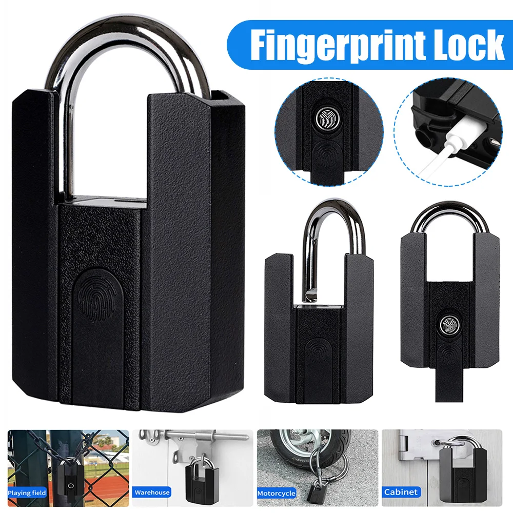 Smart Fingerprint Padlock Keyless Security Password Locker Anti-Theft TTLOCK/Tuya APP Controls Biometric Thumbprint Door Lock