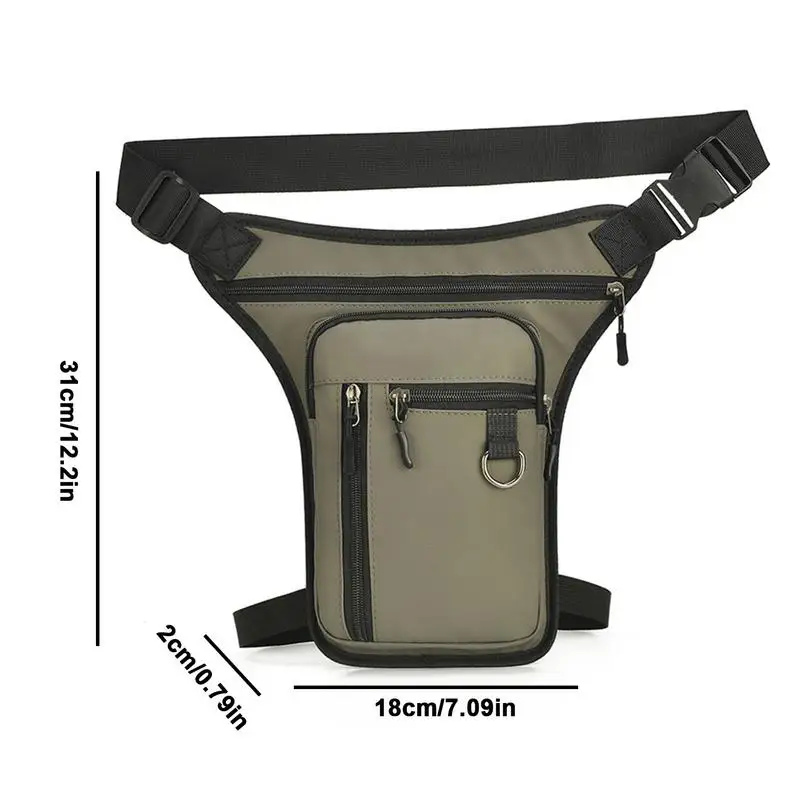 Men Drop Leg Bag Waist Bag Waterproof Men Fanny Pack Phone Purse Motorcycle Riding Shoulder CrossBody Thigh Hip Belt Waist Bags