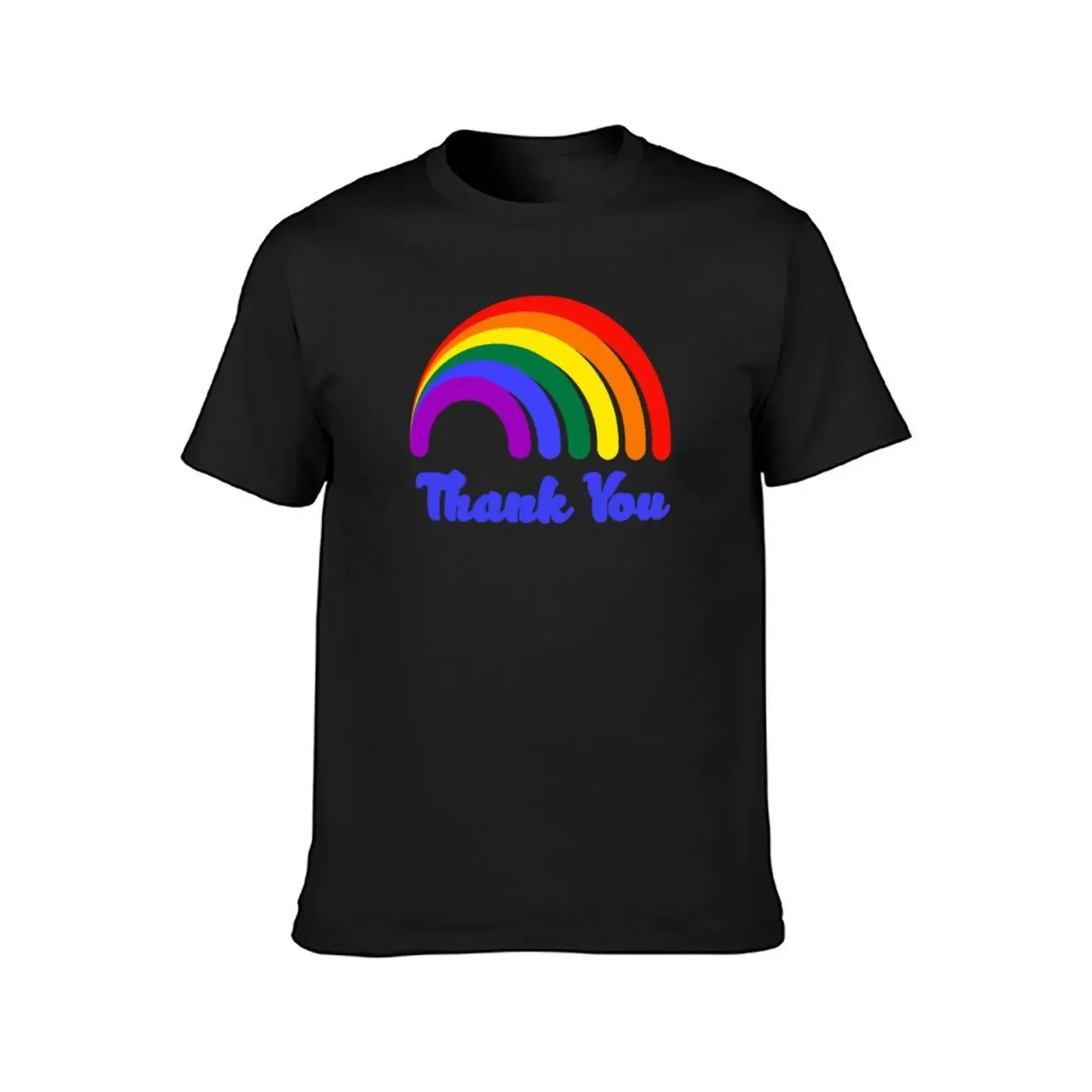 Thank You Rainbow Support T-Shirt graphics anime figures man clothes shirts men graphic