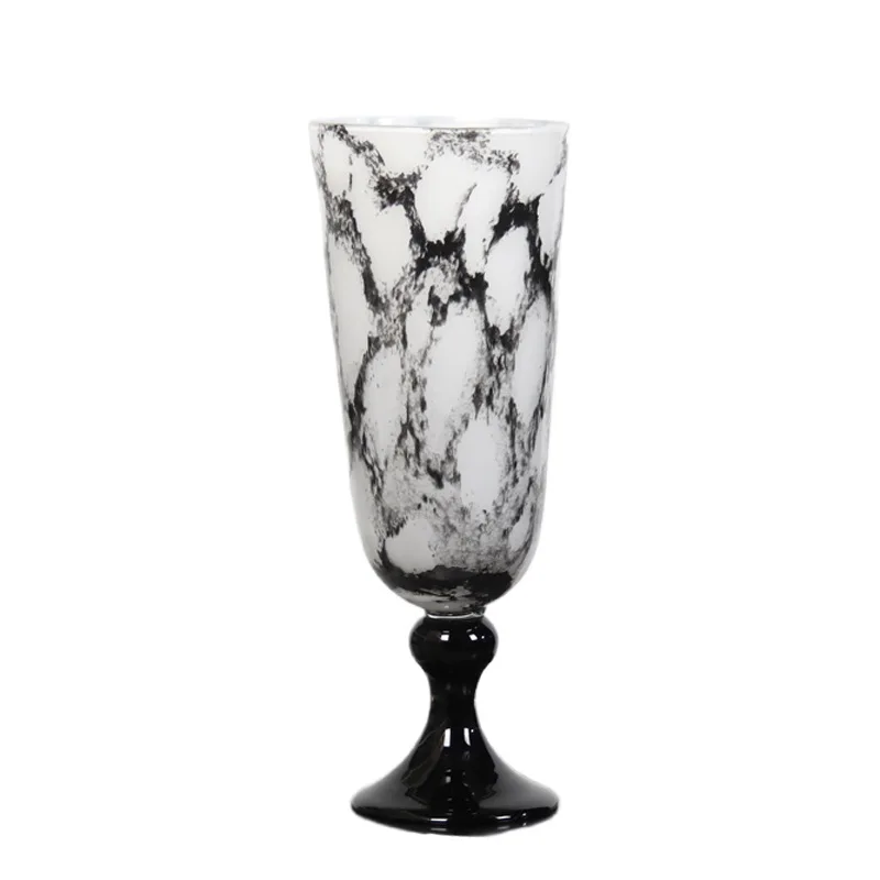 

Premium European retro vase desktop ornament decoration large diameter wind lamp vase