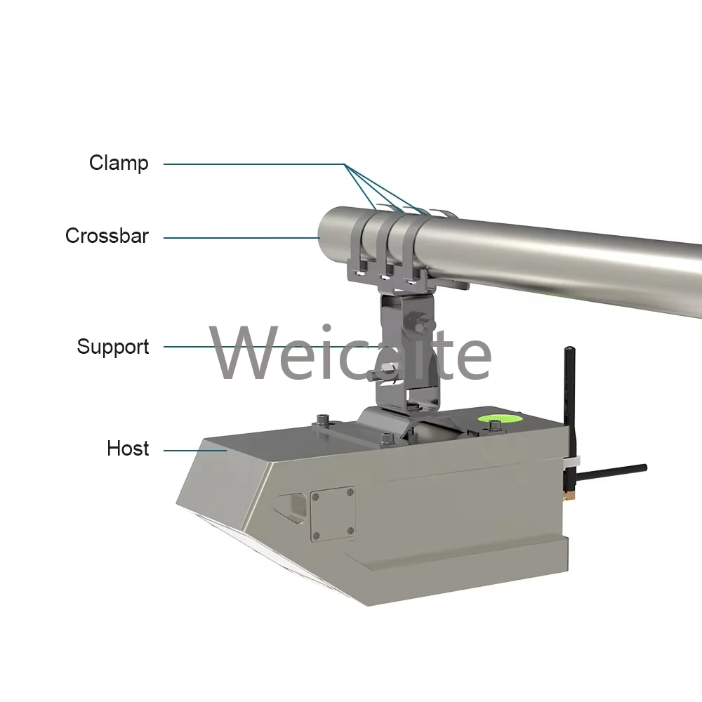 Medidor de flujo de Radar de agua de río de canal abierto de drenaje subterráneo sin contacto Medidor de velocidad de área de prevención de inundaciones