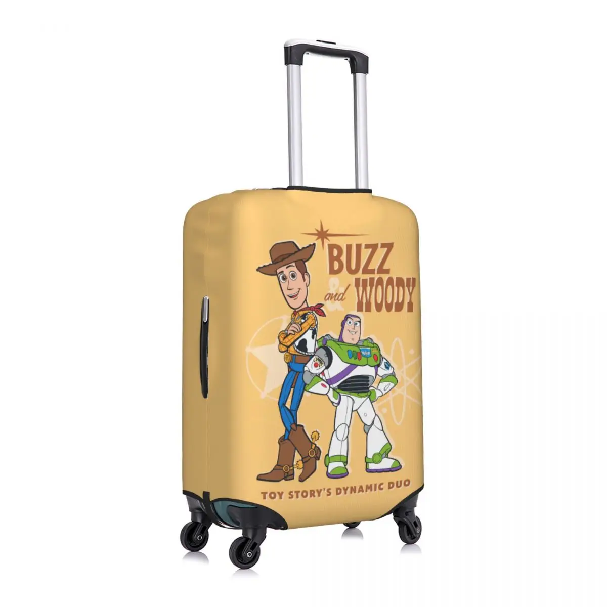 Custom Toy Story Woody And Buzz Travel Luggage Cover Dust Proof Suitcase Cover Protector Fit 18-32 Inch