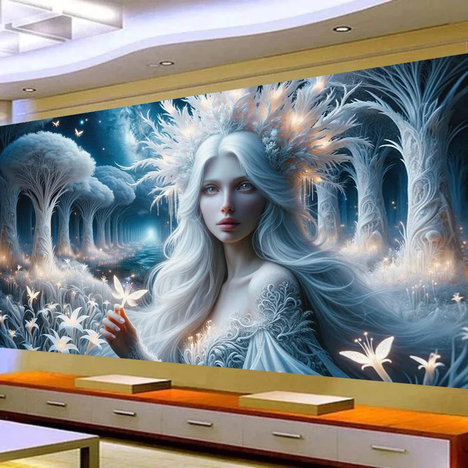 

Фэнтези, красивая женщина, дракон, сделай сам, 5D алмазная живопись, полная мозаика, алмазная вышивка, большой размер для взрослых, подарок для начинающих