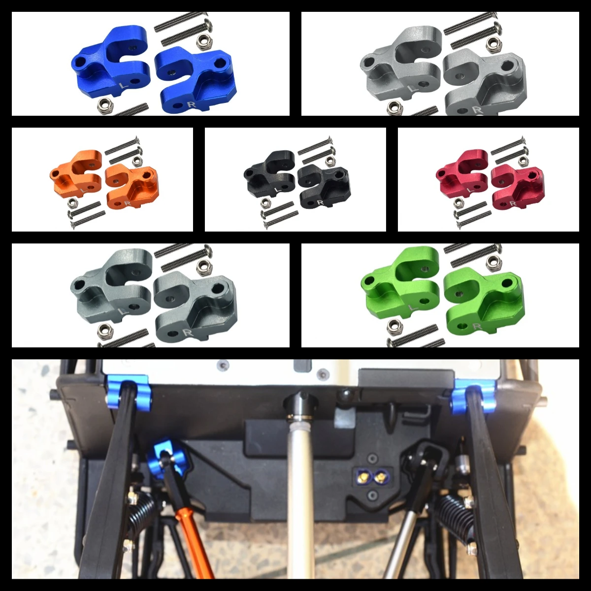 

GPM Alu Rear Lower Axle Mount Set For Suspension Links For LOSI Baja Rey 1.0