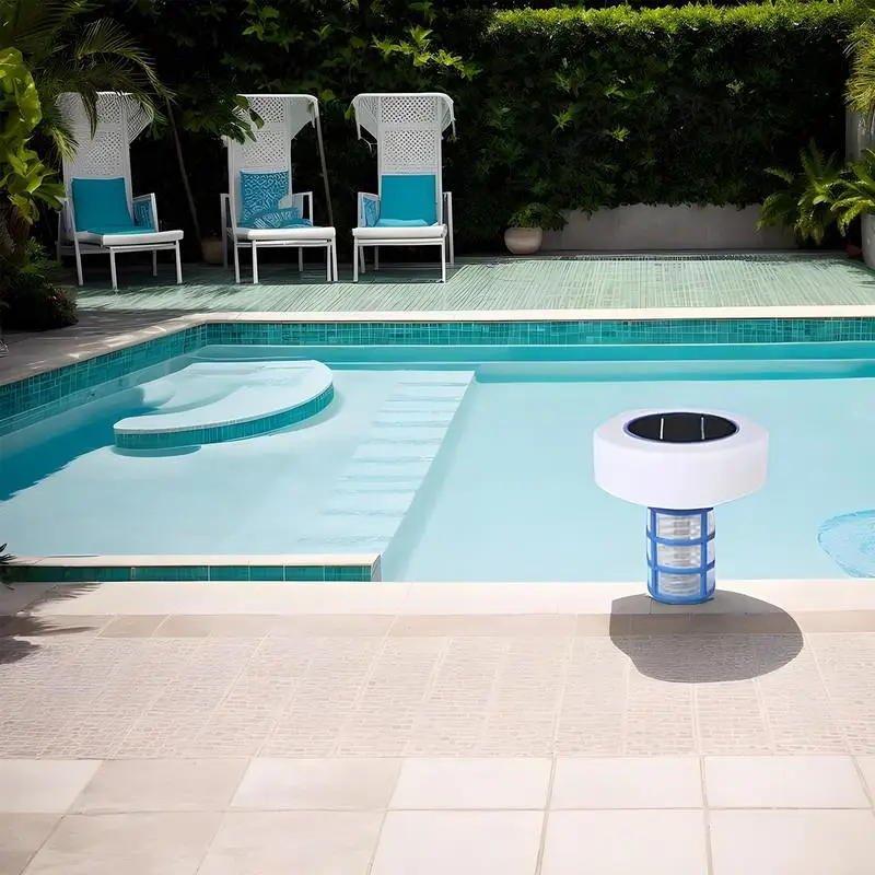 

Solar Pool Ionizer Keeps Pool Cleaner Portable for Baths Water Parks Swimming Pools,Pool Cleaner Water Purifier Remove Seaweeds