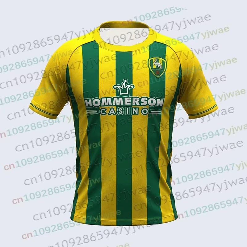 26/27 Ado Den Haag Fans Fußballtrikot Herbst Damen Herren Atmungsaktives Schnelltrocknendes Trainings-Oberteil Locker Sitzendes Fitness-Set für Erwachsene/Kinder T-Shirt – Detail 10