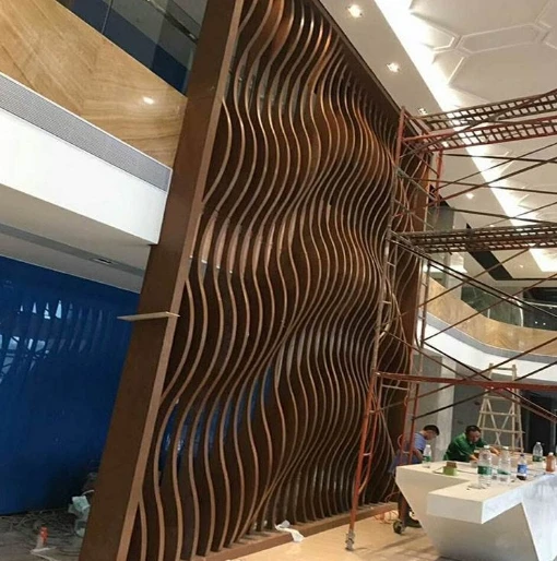Maatwerk gemaakt China eigentijds ontwerp lasergesneden aluminium decoratief wandpaneel gegalvaniseerde roosterplaat partitie