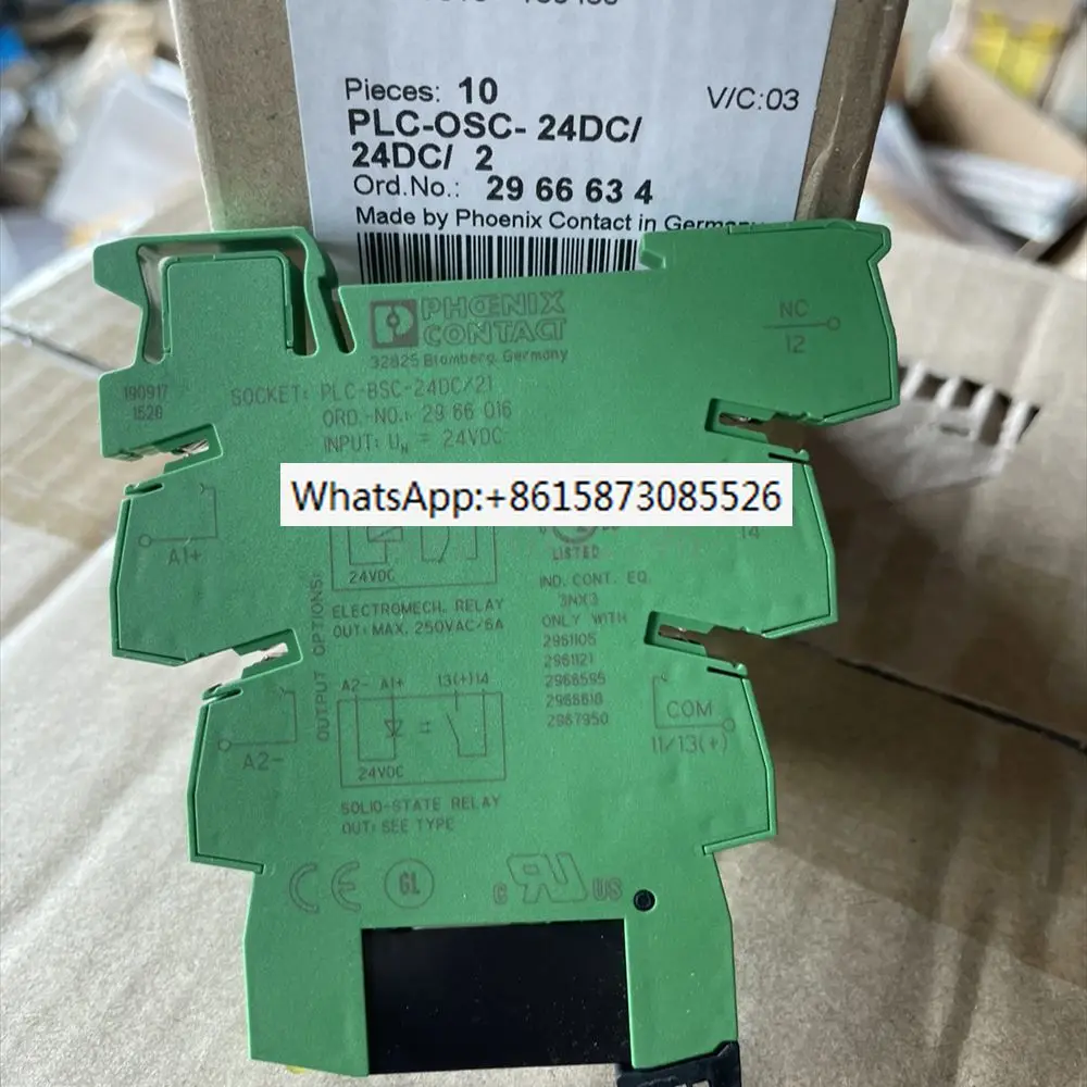 

Новый оригинальный релейный модуль Феникс PLC-OSC-24DC/24DC/2-2966634/21 2966016