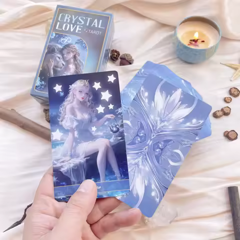 Original New Genuine Professional Crystal Love Tarot Deck Oracles Deck Beginner Tarot Cards English Spanish Russian Women Gift