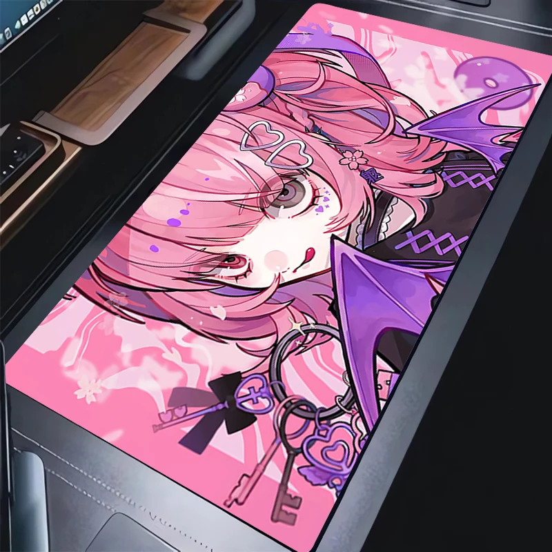 Dark Anime Girl Mouse pad large gamer keyboard pad non-slip laptop desk pad computer accessories PC carpet Kawaii Mousepad XXL