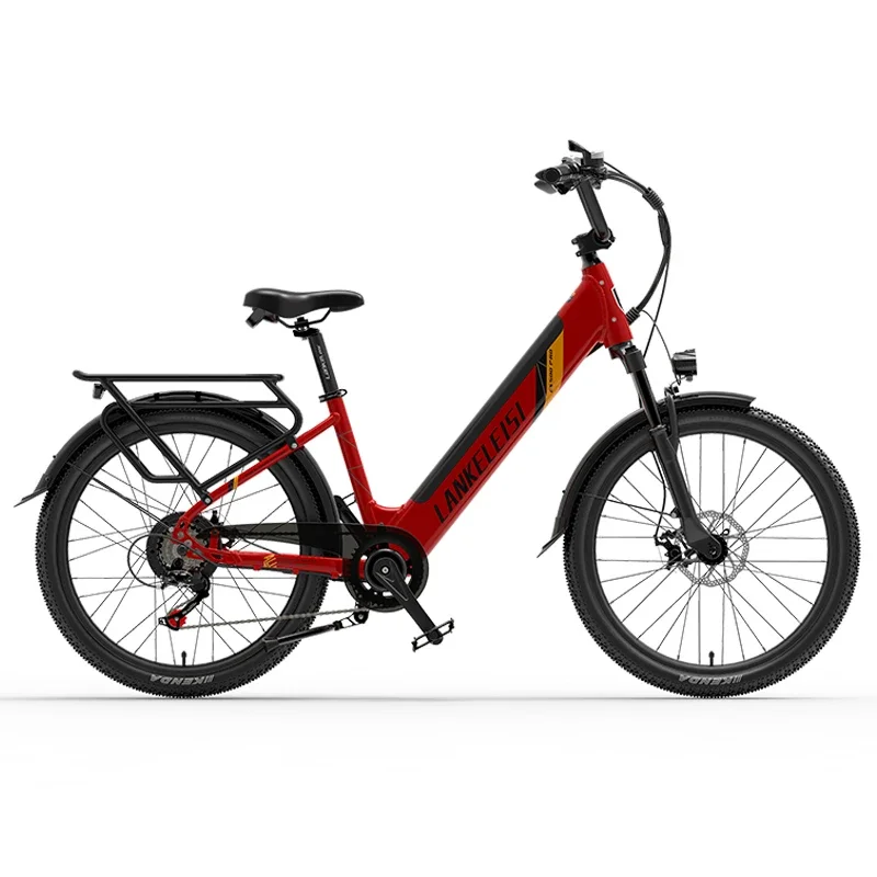 Hot Selling Lankeleisi ES500pro 24 inch Ladies Retro Urban Electric City Bike Women 500W Bicycle Electric 48V 14.5Ah E Bike