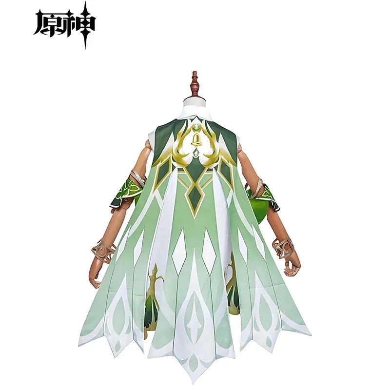 Nahida Cosplay Lesser Lord Analysing Full Set Dress Ears Wig Nahida outfits for Comic Con.