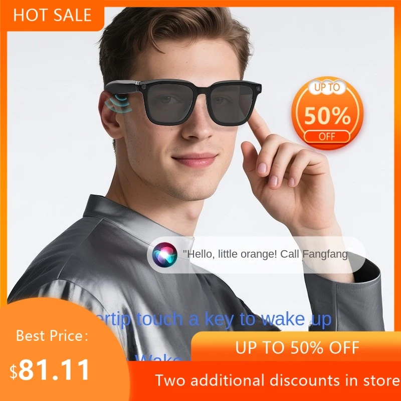 AI Real-time Translation Simultaneous Subtitles Navigation AI Assistant Camera Photography Smart Glasses Hot 2026 Dropshipping